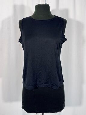 Vintage Baranda Black Wide Strap Tank